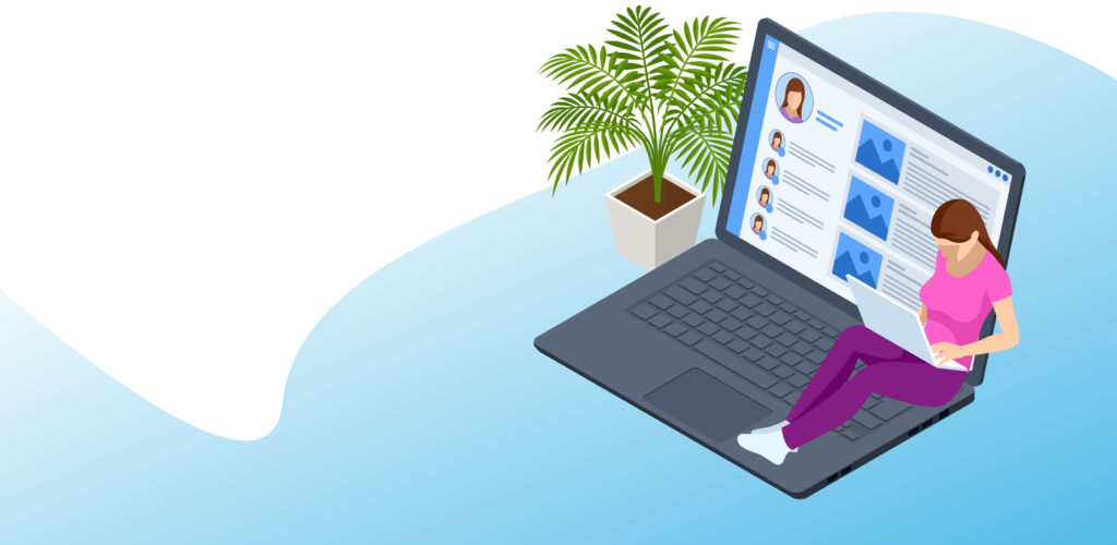 Illustration of digital career assessment platform – CareerChoiceGPS™ guides users to their best-fit careers using predictive data